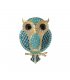 XSB293 - Cute Rhinestone Owl Brooch 
